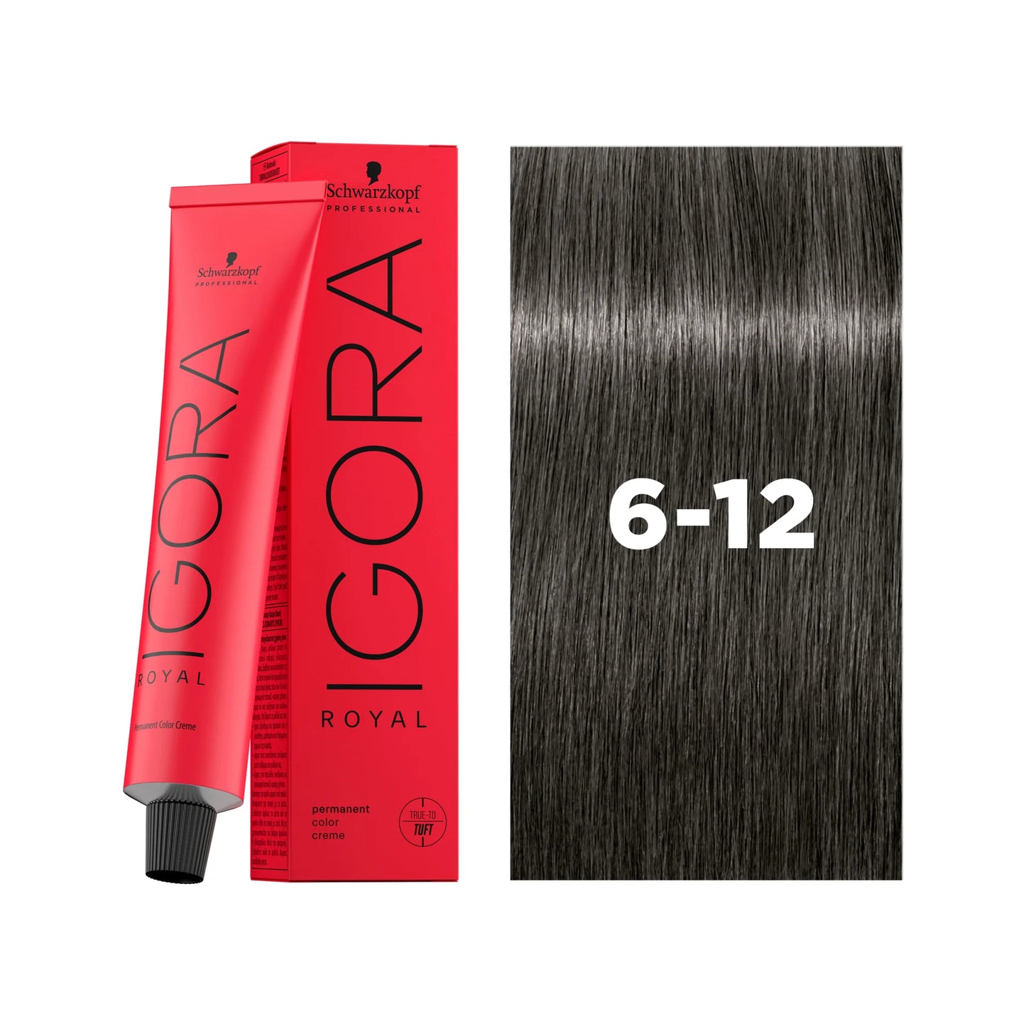 IGORA ROYAL Permanent Hair Color 6-12 Dark Blonde Cendré Ash