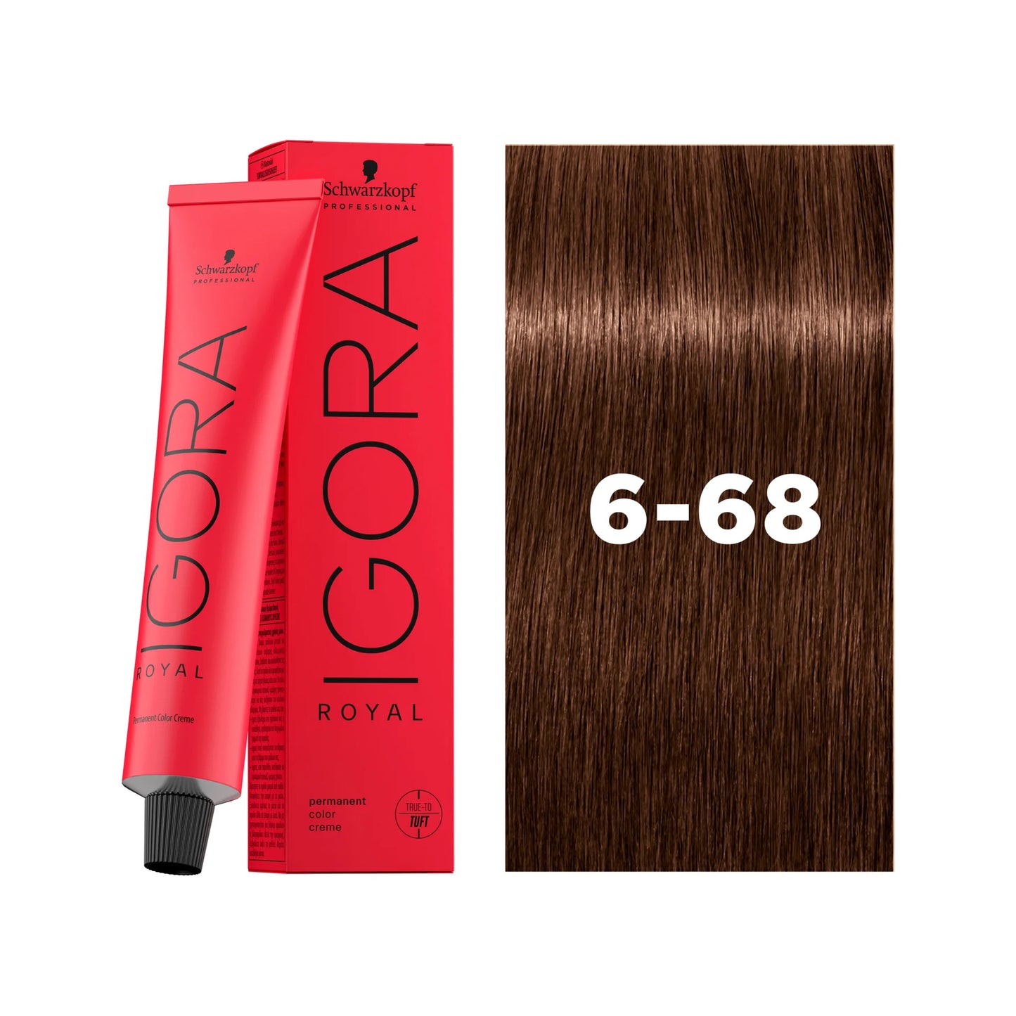 IGORA ROYAL Permanent Hair Color 6-68 Dark Blonde Chocolate Red