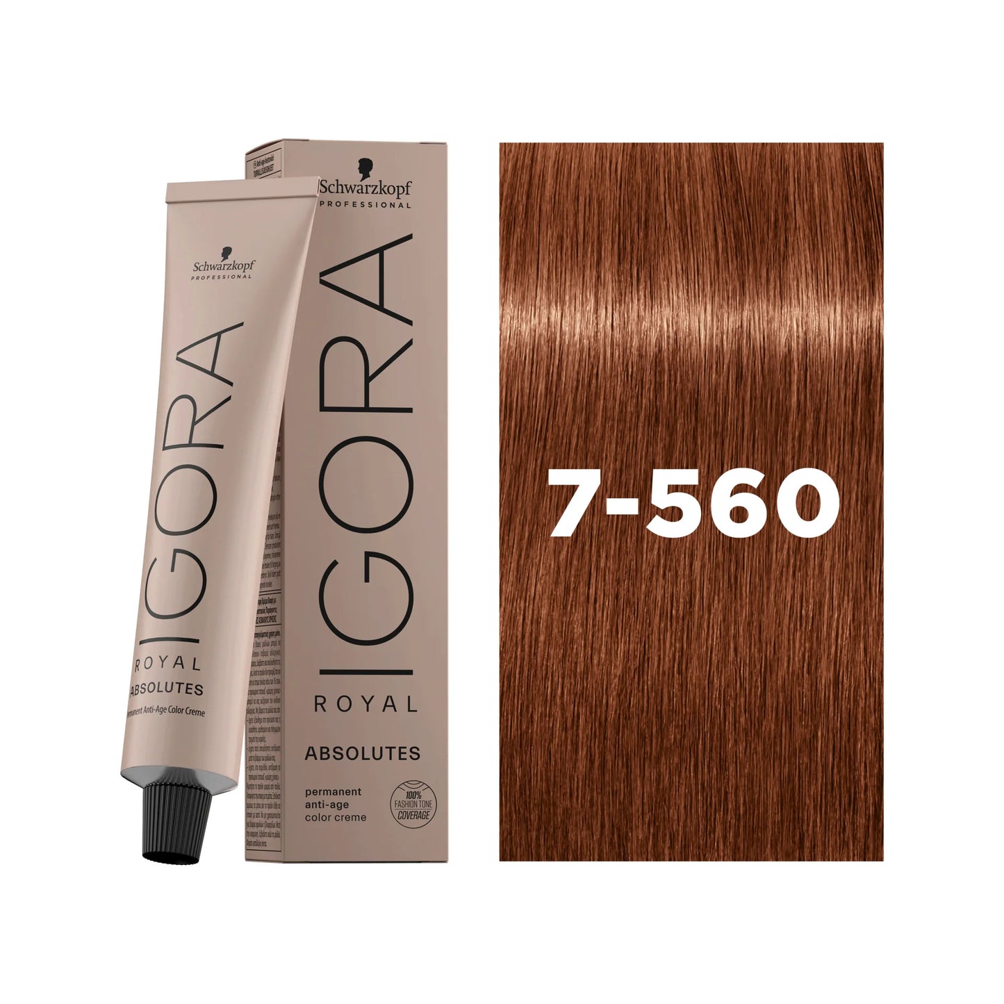 IGORA ROYAL ABSOLUTES Permanent Hair Color 7-560 Medium Blonde Gold Chocolate Natural