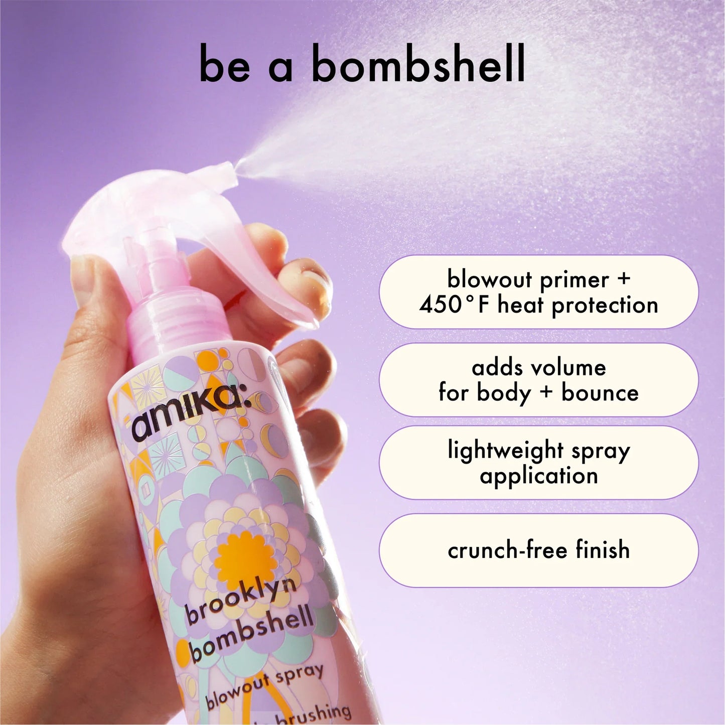 AMIKA Brooklyn Bombshell Blowout Spray benefits