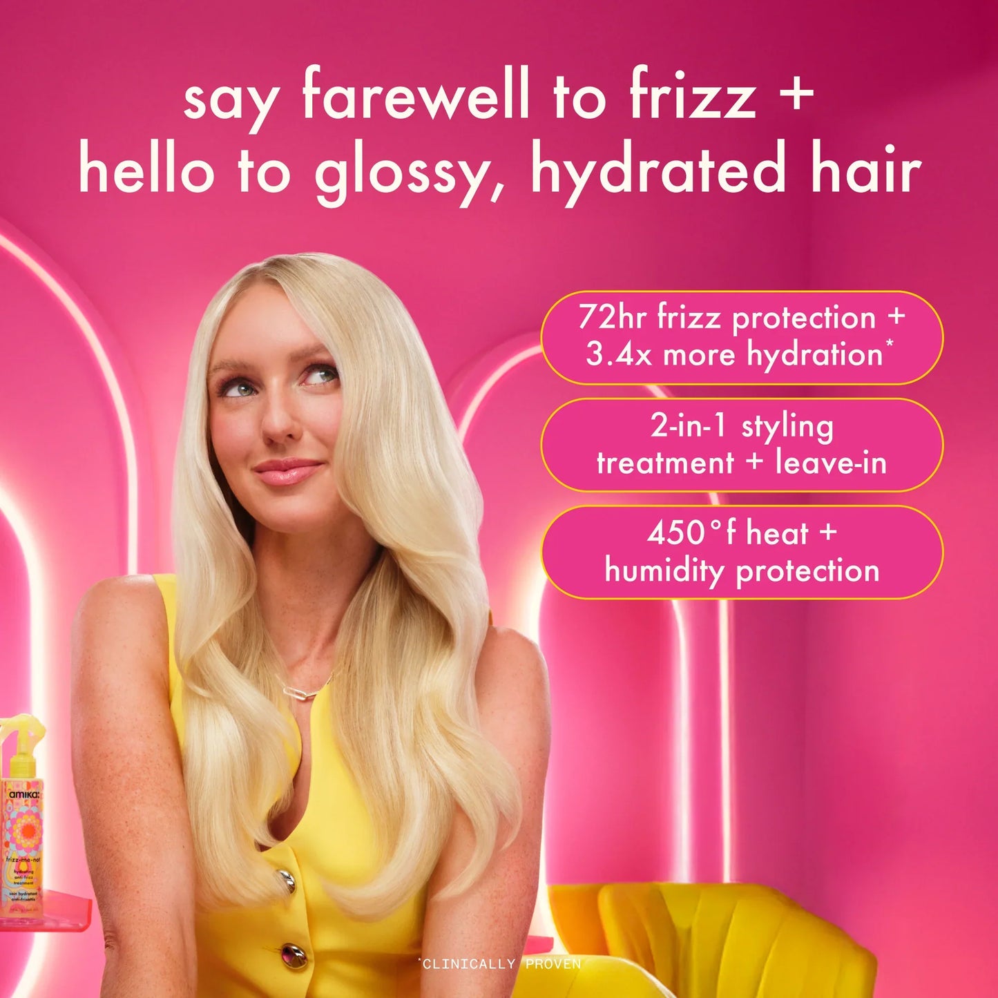 AMIKA Frizz-Me-Not Hydrating Anti-Frizz Treatment benefits