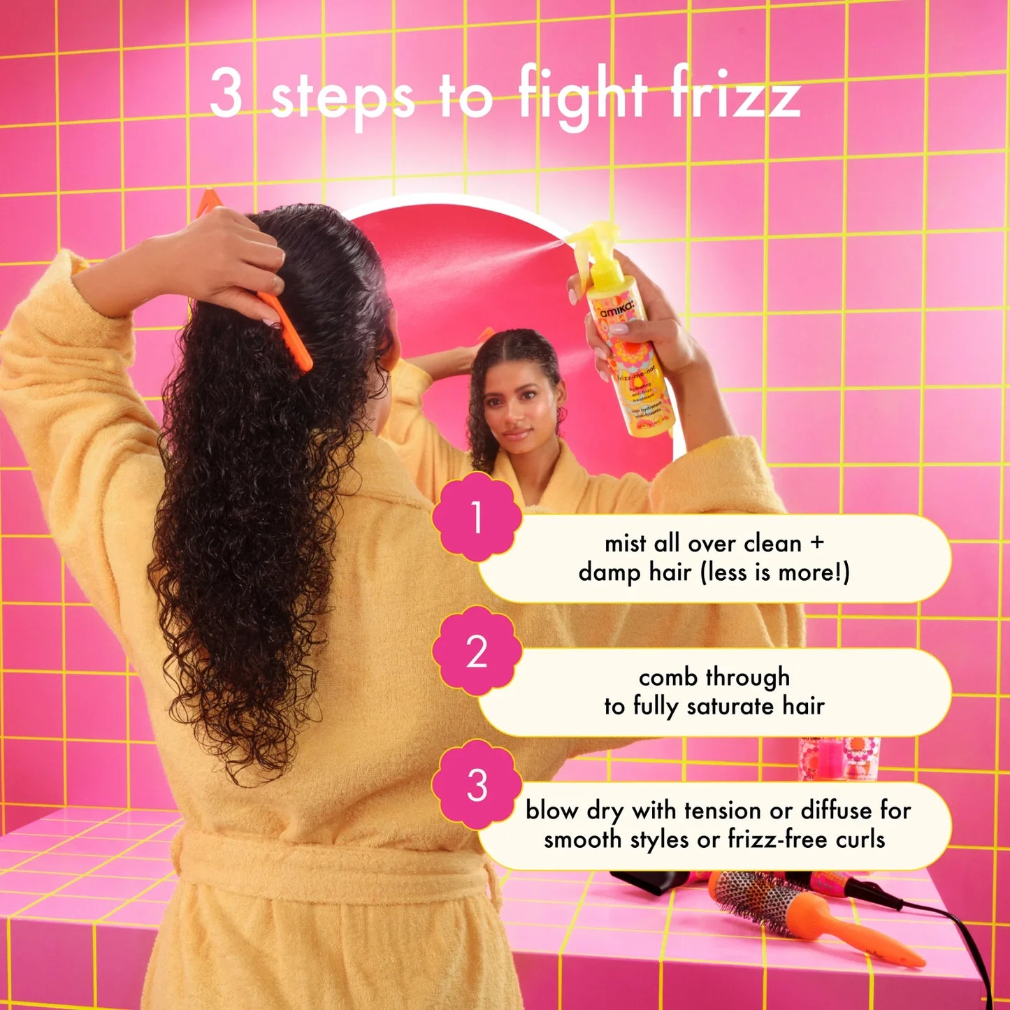 AMIKA Frizz-Me-Not Hydrating Anti-Frizz Treatment how to use