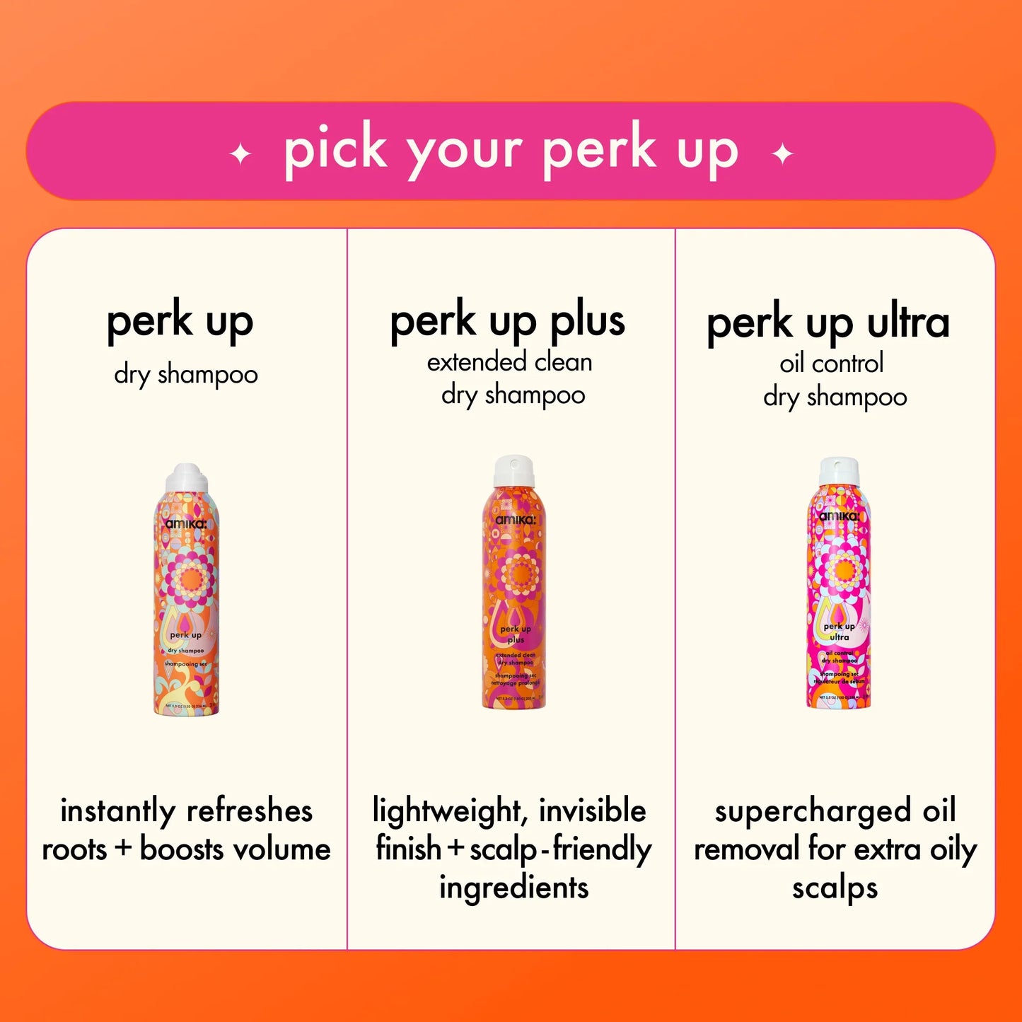 AMIKA Perk Up Dry Shampoo chart