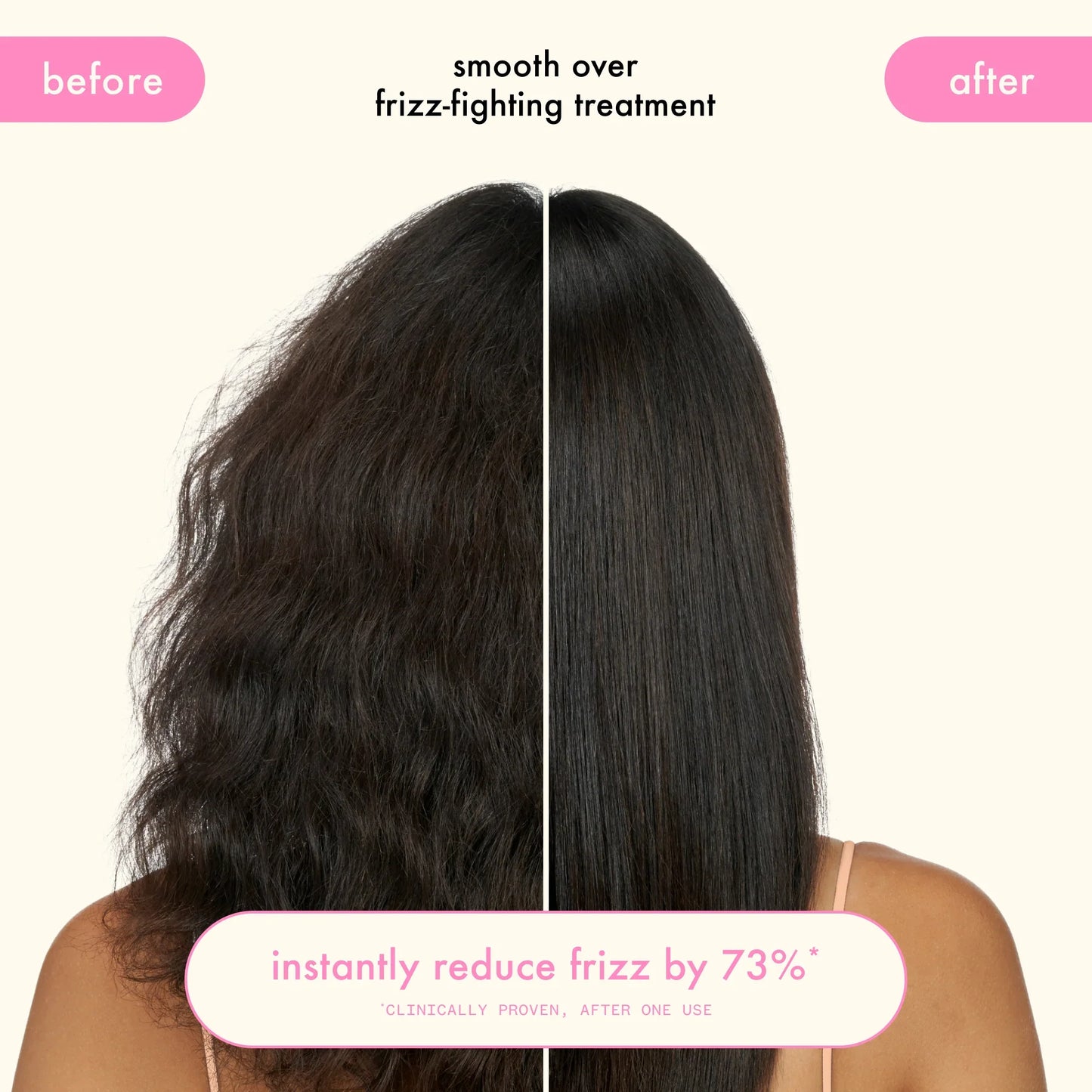 AMIKA Smooth Over Frizz-Fighting Treatment Before After