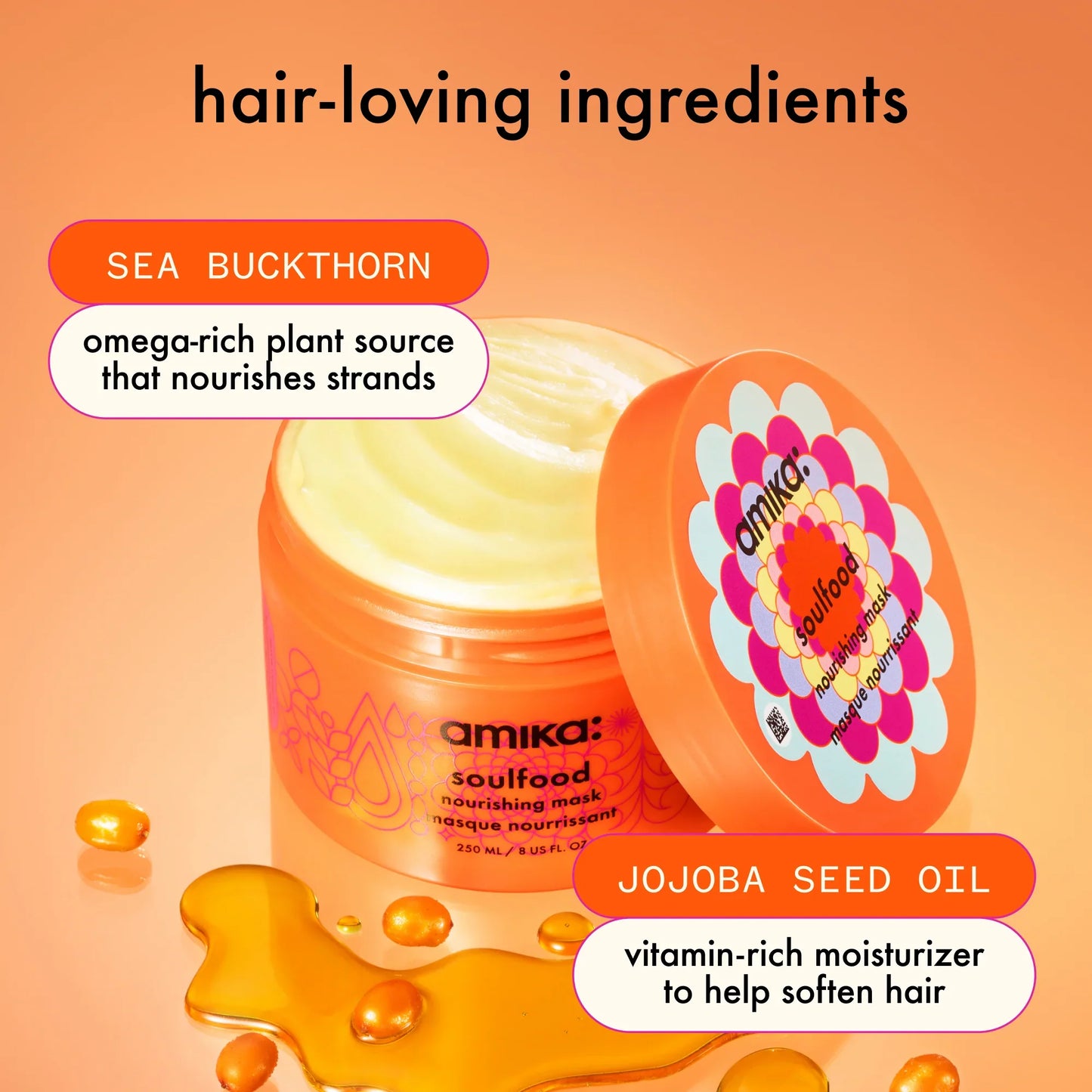AMIKA Soulfood Nourishing Hair Mask key ingredients
