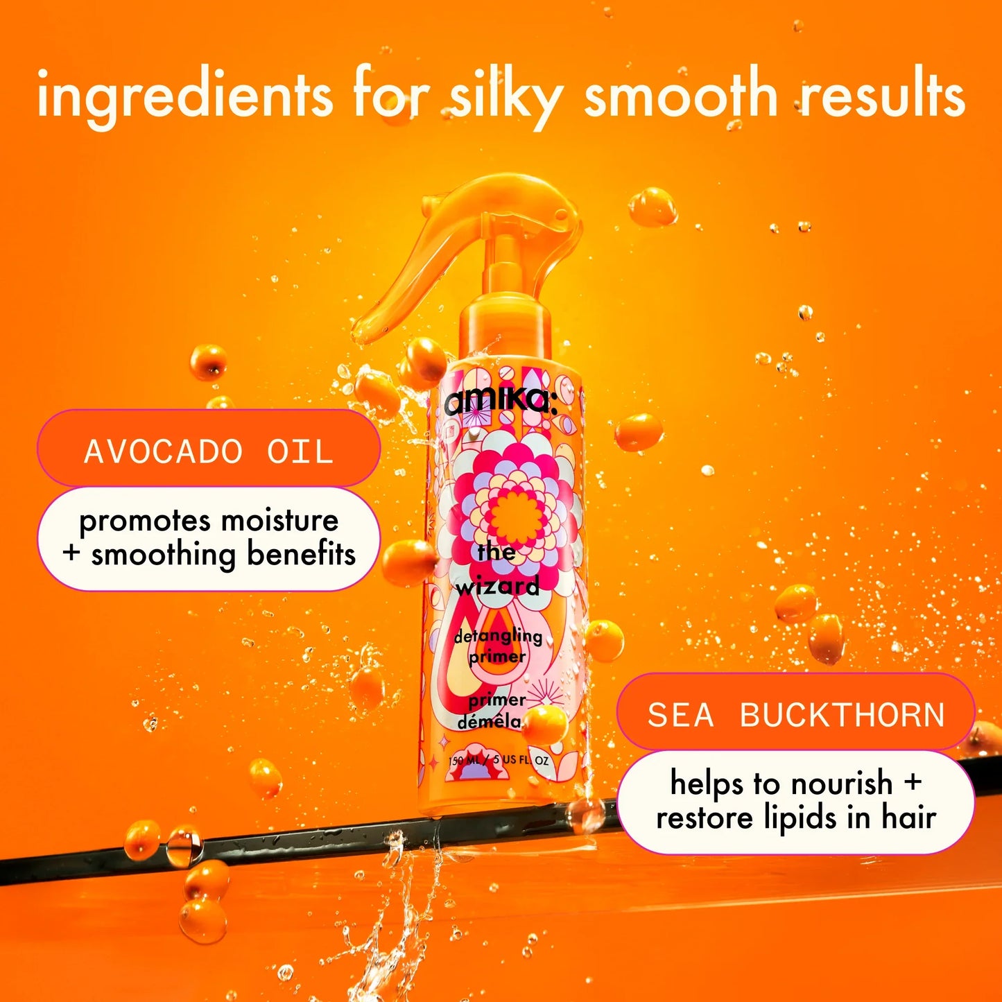 AMIKA The Wizard Detangling Primer key ingredients