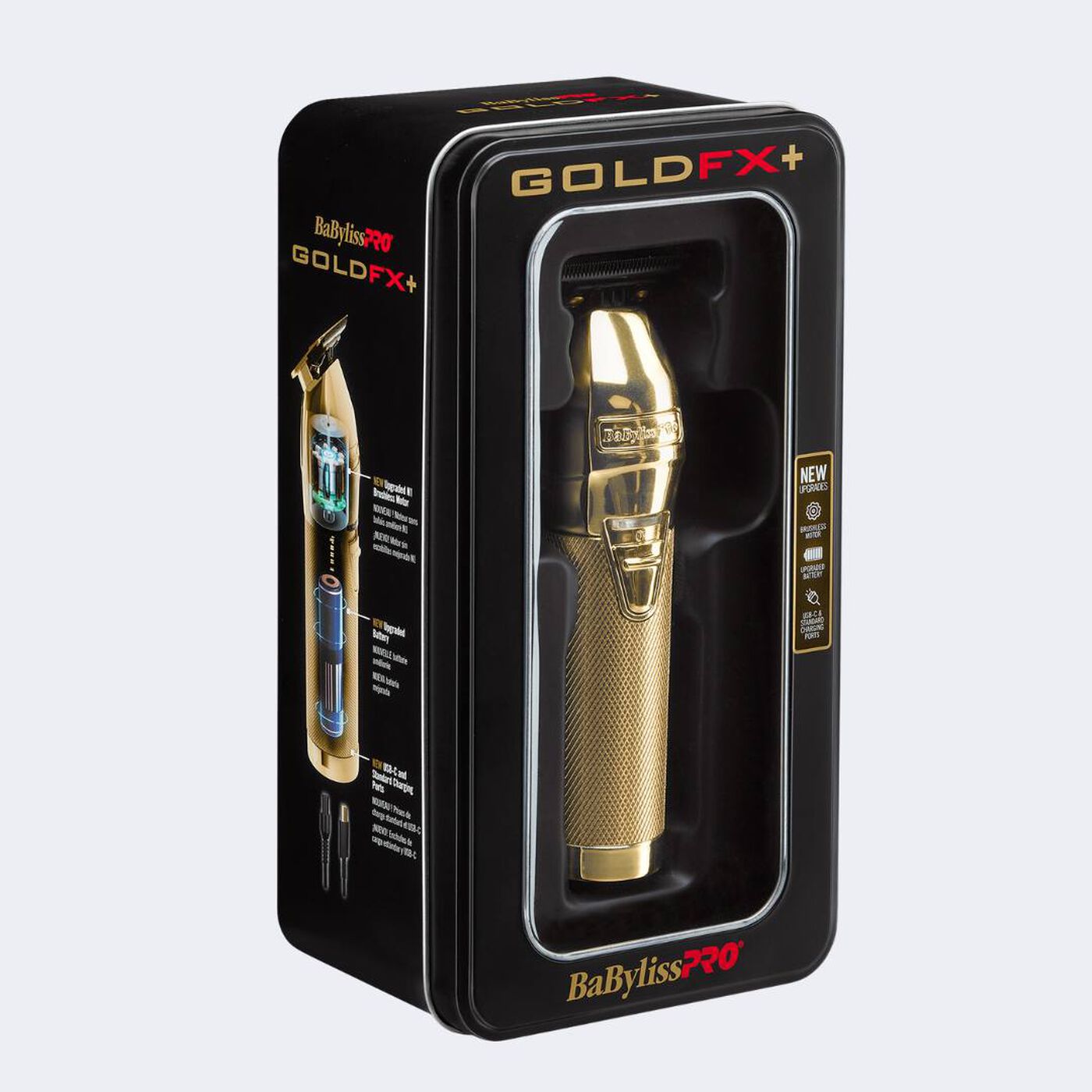 BaBylissPRO GoldFX+ All-Metal Lithium Outlining Trimmer in packaging