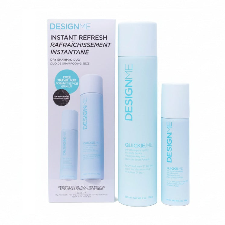 DESIGN.ME Instant Refresh Dry Shampoo Duo Dark Tones