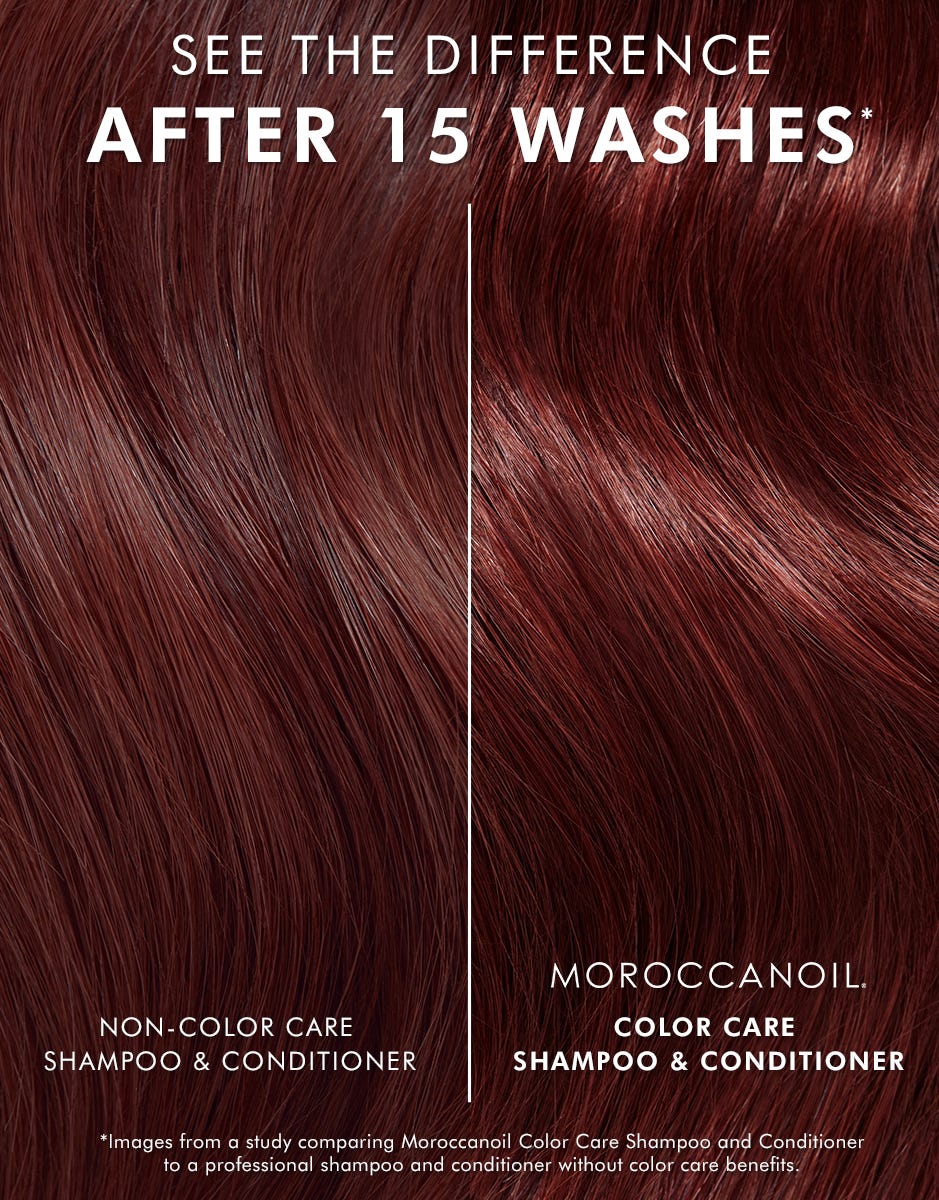 MOROCCANOIL Color Care Shampoo vs. non-color shampoo and conditioner