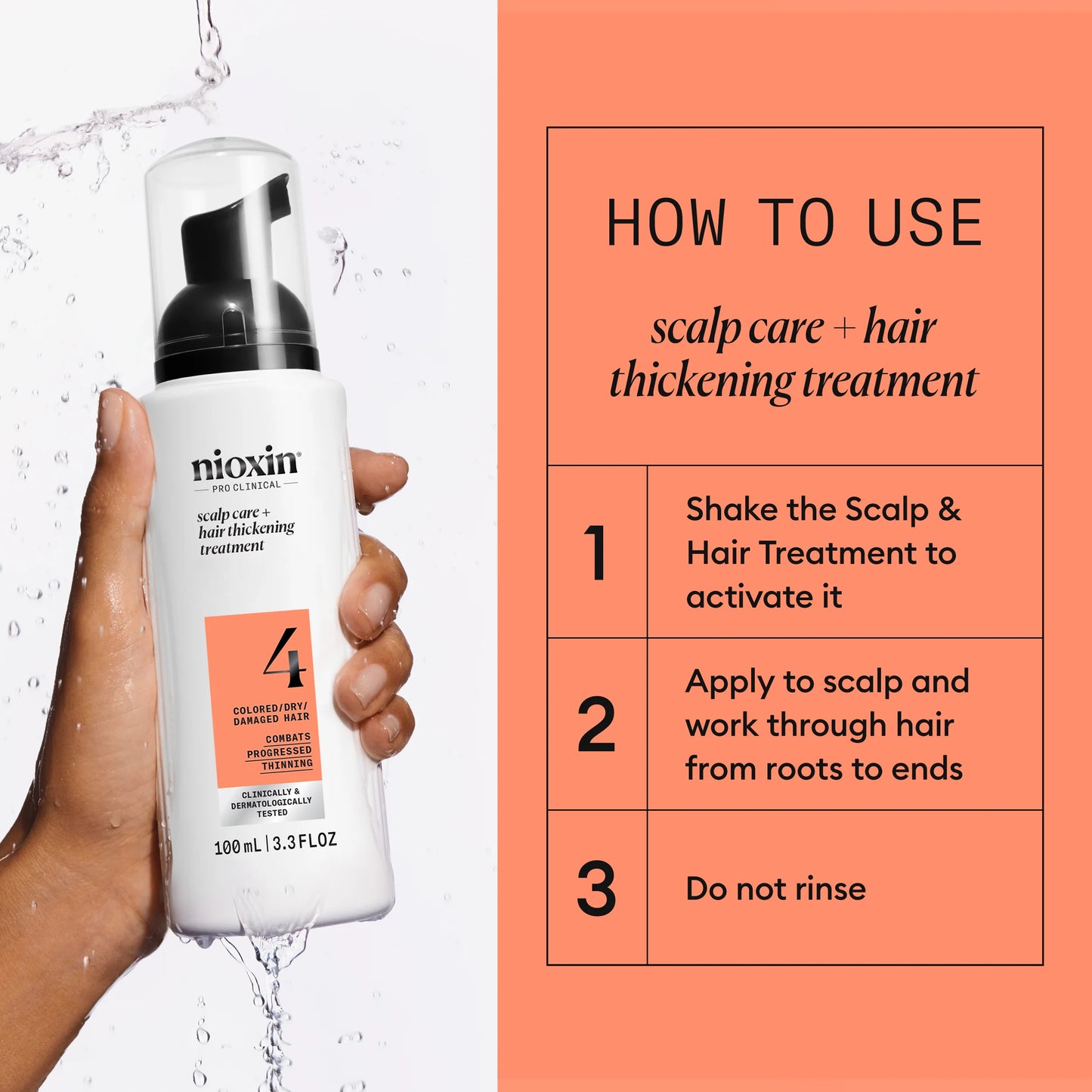 NIOXIN System 4 Scalp Care + Hair Thickening Treatment how to use