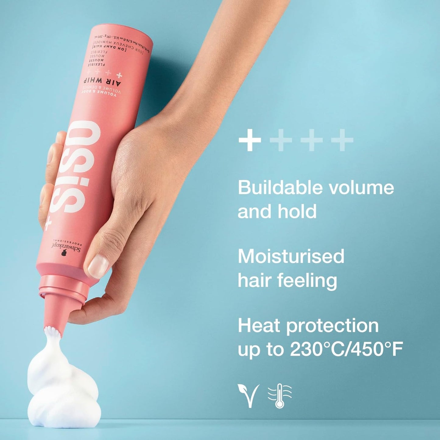 OSIS+ Air Whip Flexible Mousse benefits