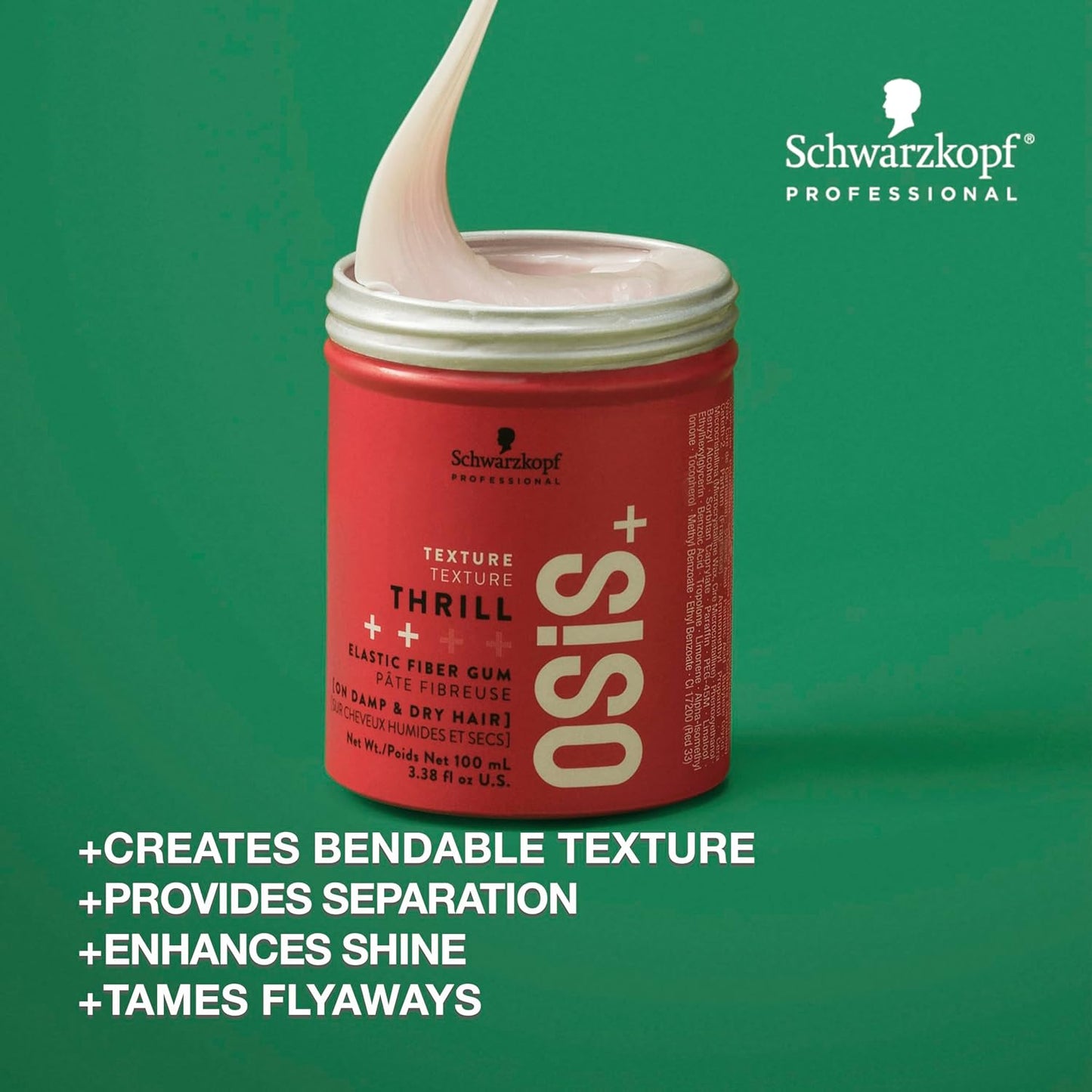 OSIS+ Thrill Elastic Fiber Gum benefits
