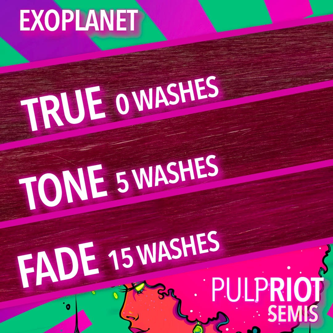 PULPRIOT Semi-Permanent Color Exoplanet Bright Magenta Wash