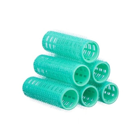 Self-Gripping Hair Rollers 15mm 8-Pack – Turquoise