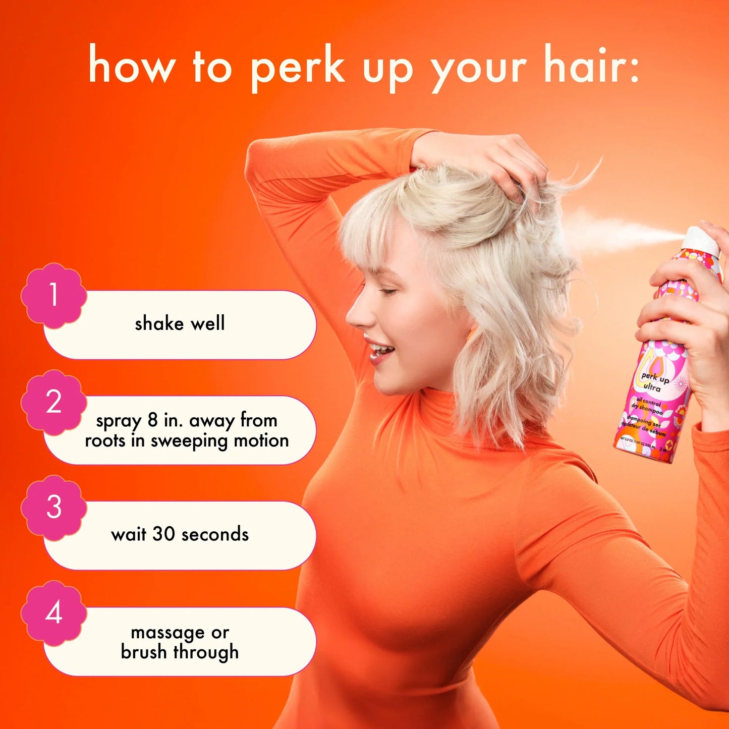 AMIKA Perk Up Ultra Oil Control Dry Shampoo how to use