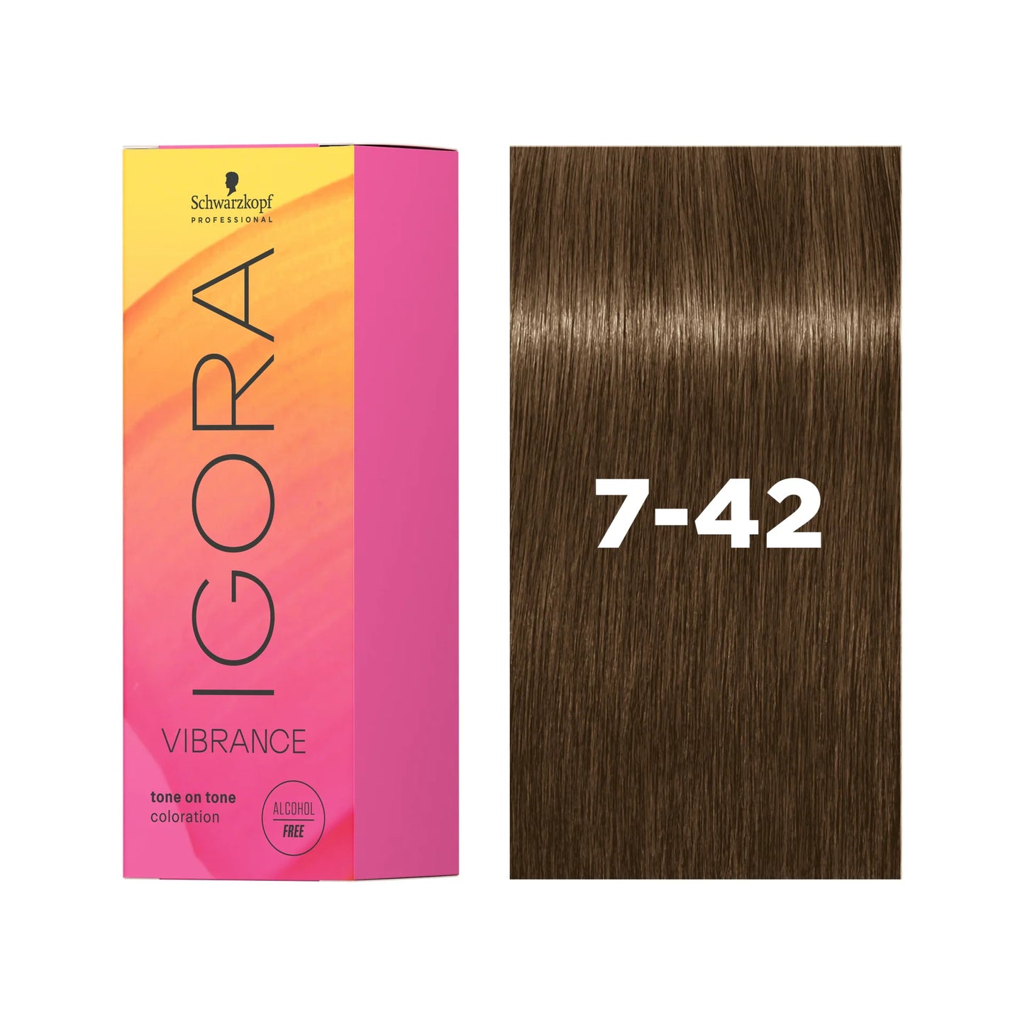 IGORA VIBRANCE Demi-Permanent Hair Color 7-42 Medium Blonde Beige Ash