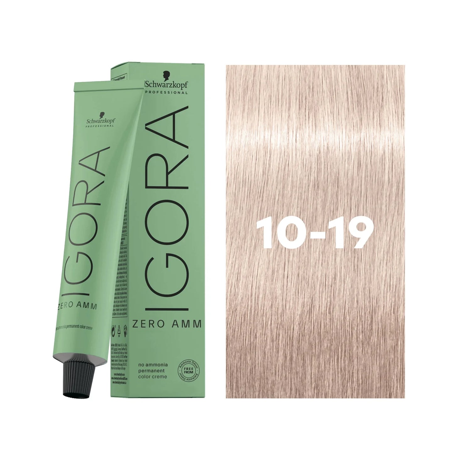 IGORA ZERO AMM Ammonia-Free Permanent Color 10-19 Ultra Blonde Cendré Violet