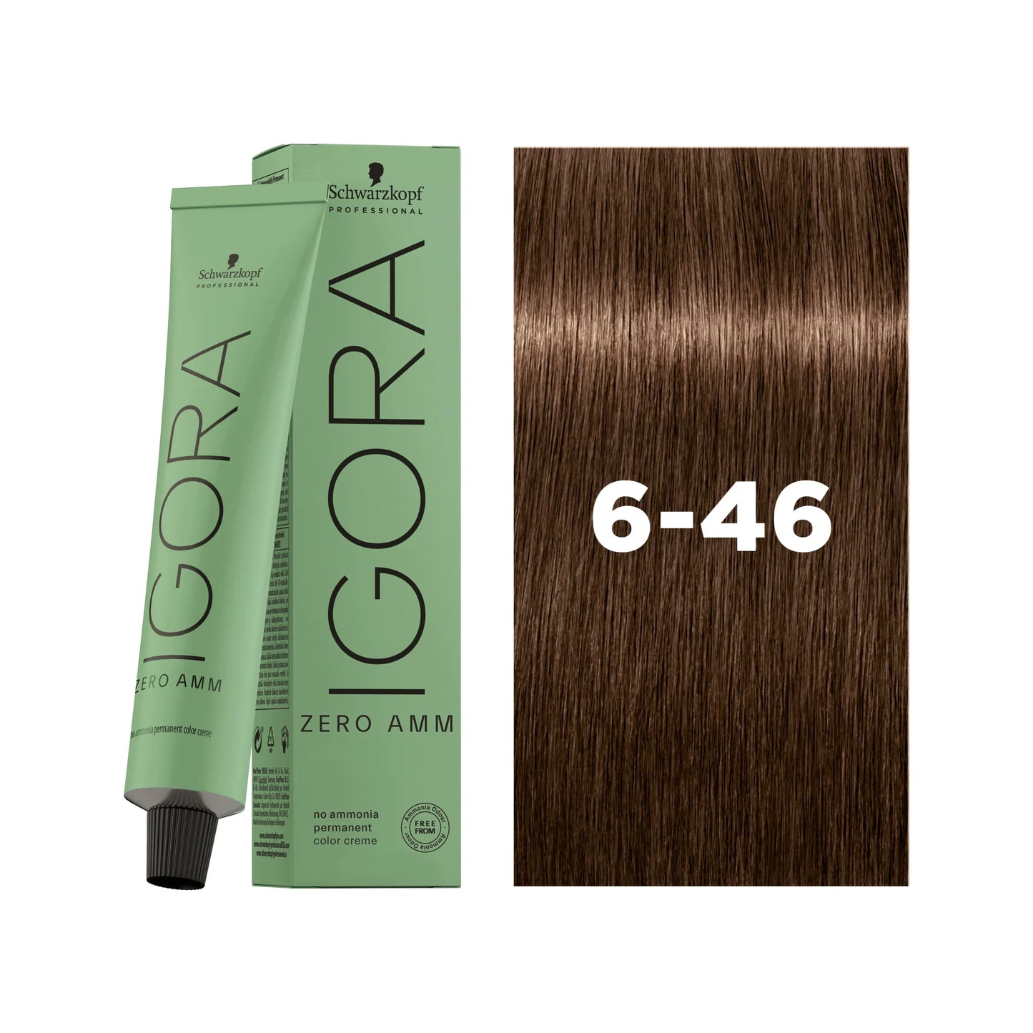 IGORA ZERO AMM Ammonia-Free Permanent Color 6-46 Dark Blonde Beige Chocolate