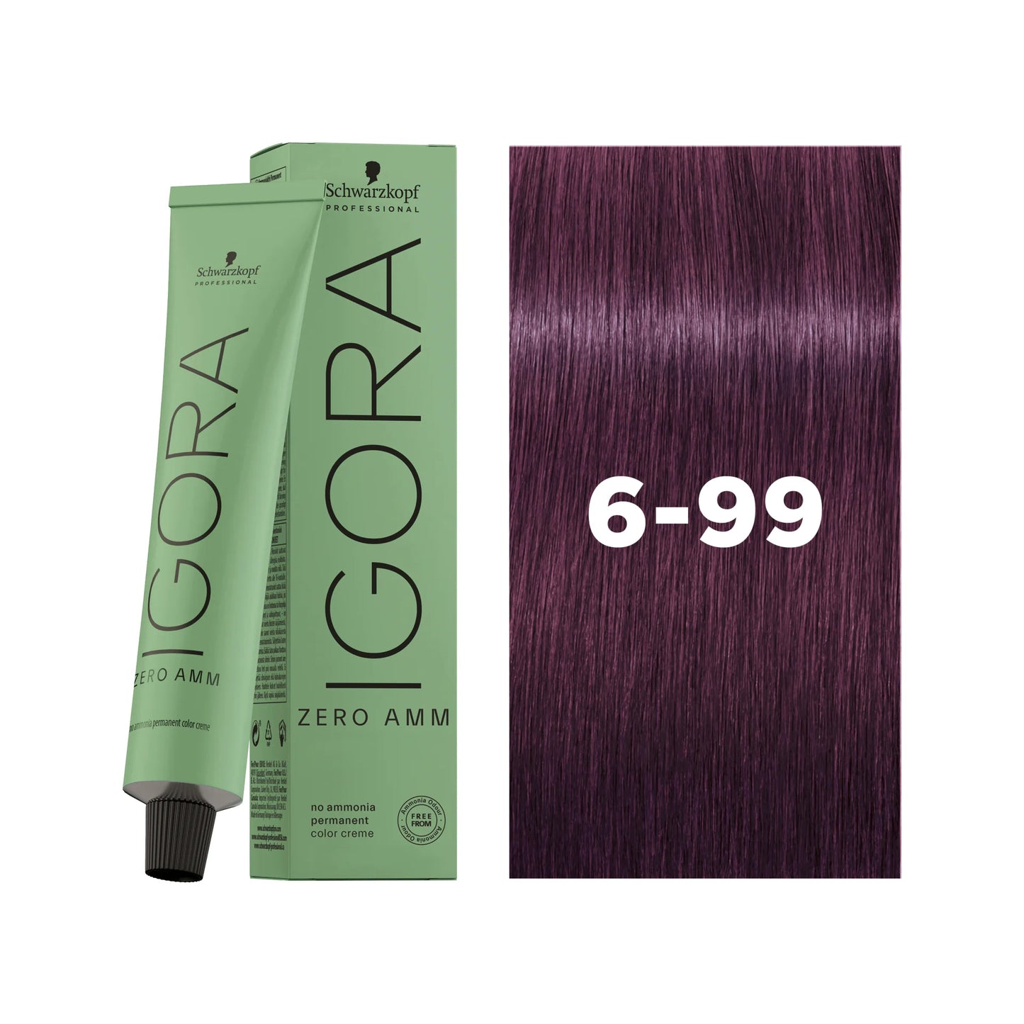 IGORA ZERO AMM Ammonia-Free Permanent Color 6-99 Dark Blonde Violet Extra