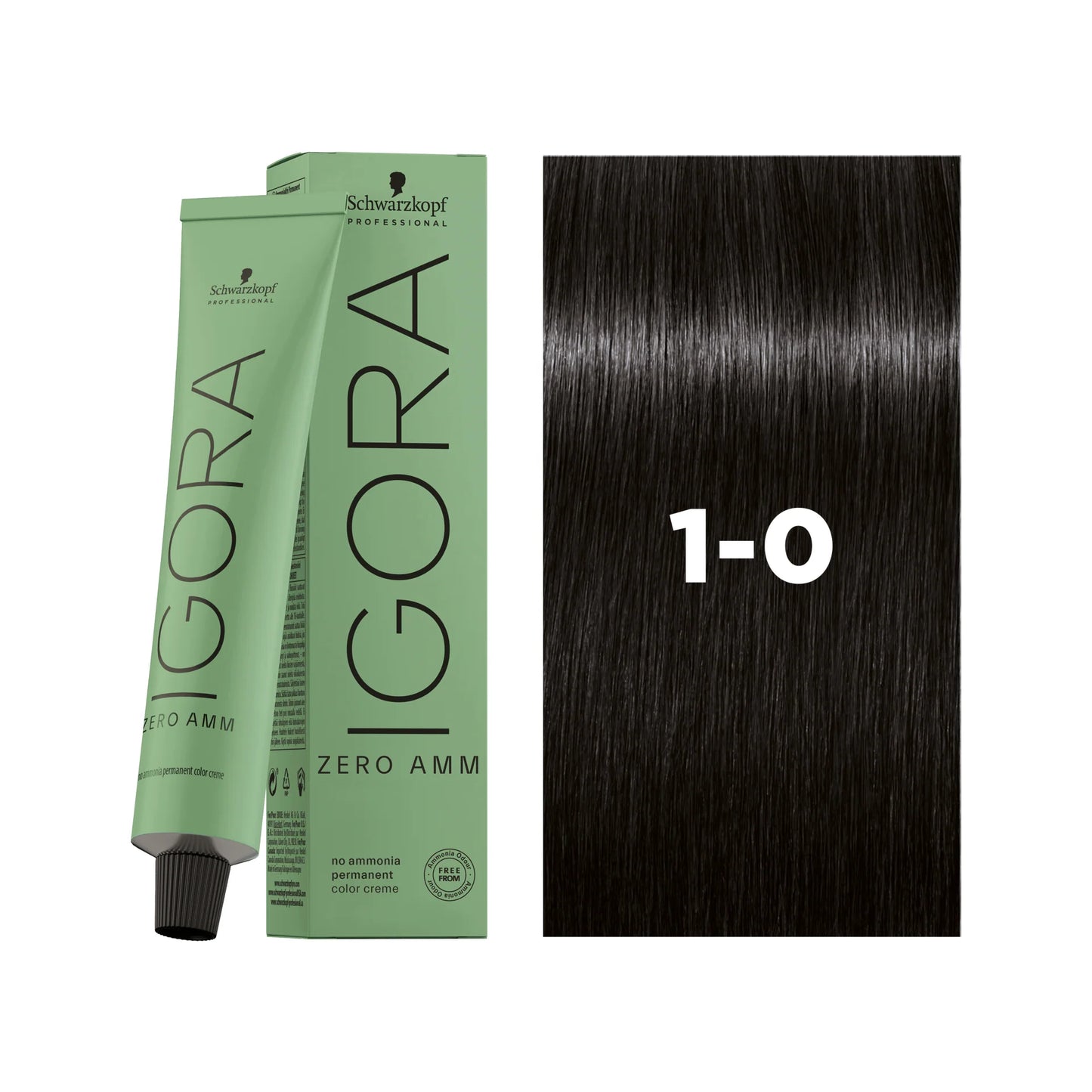 IGORA ZERO AMM Ammonia-Free Permanent Color 1-0 Black