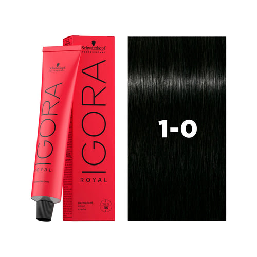 Load image 1 in gallery view. IGORA ROYAL Permanent Hair Color 1-0 Black Natural
