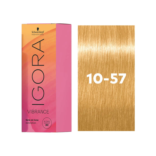 Load image 1 in gallery view. IGORA VIBRANCE Demi-Permanent 10-57 Gold Copper Soft Toner