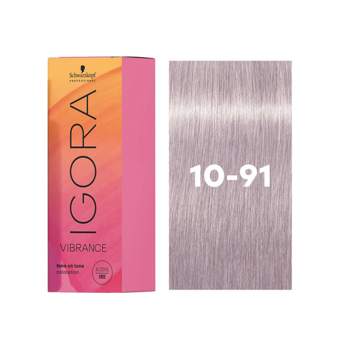 Load image 1 in gallery view. IGORA VIBRANCE Demi-Permanent 10-91 Violet Cendré Soft Toner