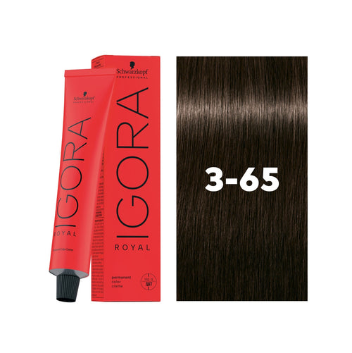 Load image 1 in gallery view. IGORA ROYAL Permanent Hair Color 3-65 Dark Brown Chocolate Gold