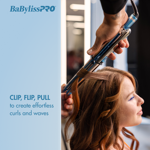 Load image 1 in gallery view. BaBylissPRO Nano Titanium Optima3000 Stainless Steel Flat Iron 1¼” / 32 mm