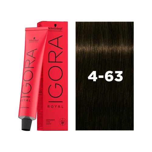 Load image 1 in gallery view. IGORA ROYAL Permanent Hair Color 4-63 Medium Brown Chocolate Matt