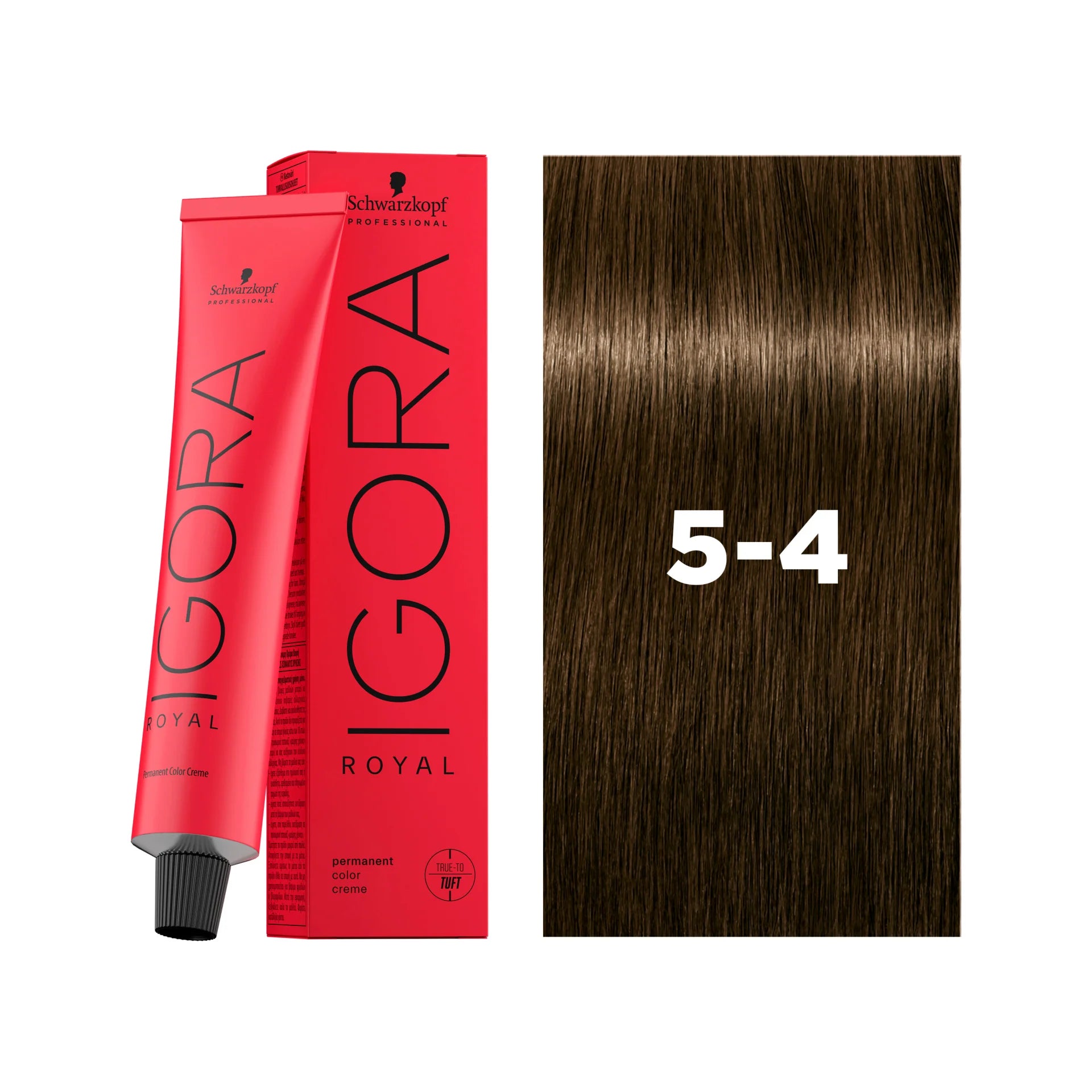 IGORA ROYAL Permanent Hair Color 5-4 Light Brown Beige