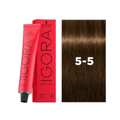 Load image 1 in gallery view. IGORA ROYAL Permanent Hair Color 5-5 Light Brown Gold