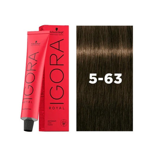 Load image 1 in gallery view. IGORA ROYAL Permanent Hair Color 5-63 Light Brown Chocolate Matt
