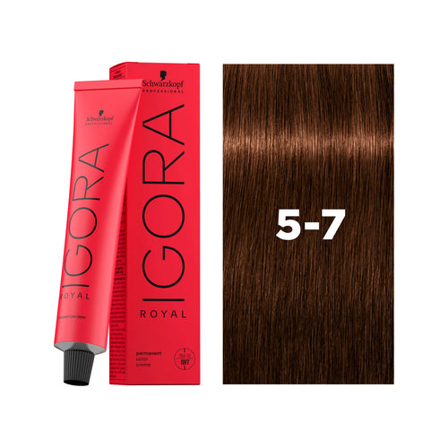 Load image 1 in gallery view. IGORA ROYAL Permanent Hair Color 5-7 Light Brown Copper