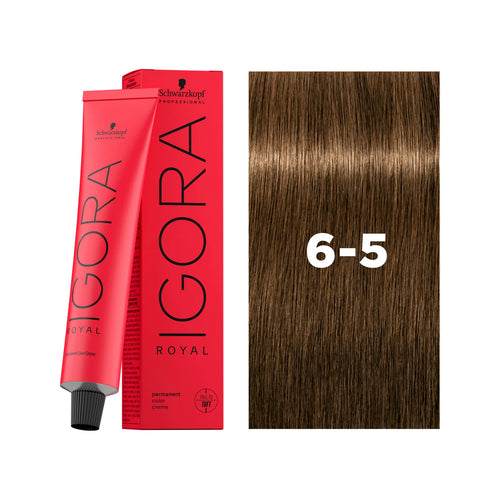 Load image 1 in gallery view. IGORA ROYAL Permanent Hair Color 6-5 Dark Blonde Gold