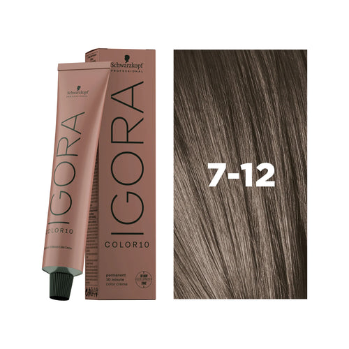 Load image 1 in gallery view. IGORA COLOR10 7-12 Medium Blonde Cendré Ash