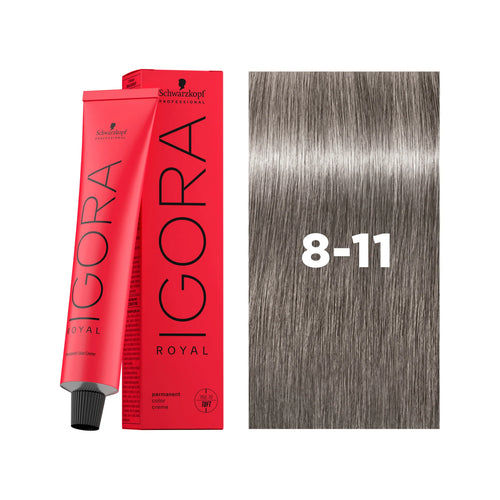 Load image 1 in gallery view. IGORA ROYAL Permanent Hair Color 8-11 Light Blonde Cendré Extra