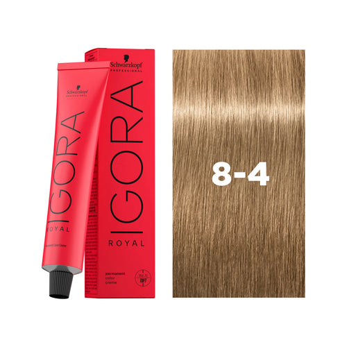 Load image 1 in gallery view. IGORA ROYAL Permanent Hair Color 8-4 Light Blonde Beige