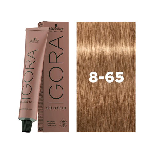 Load image 1 in gallery view. IGORA COLOR10 8-65 Light Blonde Chocolate Gold