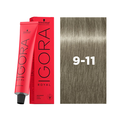 Load image 1 in gallery view. IGORA ROYAL Permanent Hair Color 9-11 Extra Light Blonde Cendré Extra
