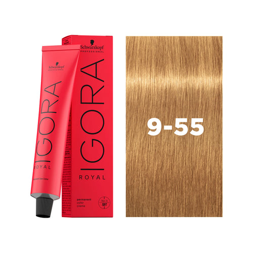 Load image 1 in gallery view. IGORA ROYAL Permanent Hair Color 9-55 Extra Light Blonde Gold