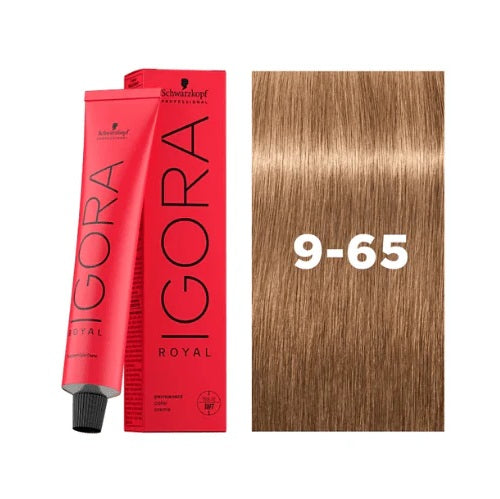 Load image 1 in gallery view. IGORA ROYAL Permanent Hair Color 9-65 Extra Light Blonde Chocolate Gold