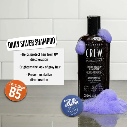 Load image 1 in gallery view. AMERICAN CREW Daily Silver Shampoo Men benefits