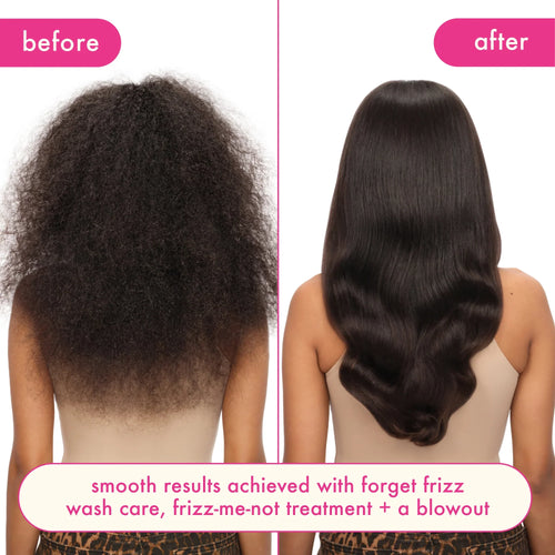Load image 1 in gallery view. AMIKA Forget Frizz Anti-Frizz Conditioner Before After