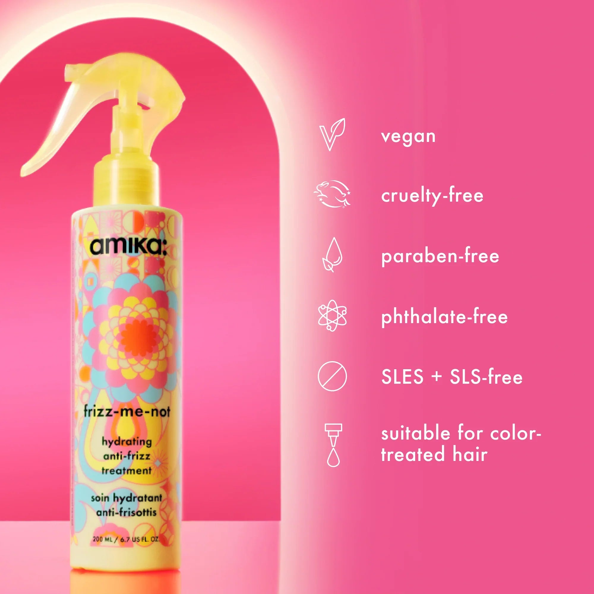 AMIKA Frizz-Me-Not Hydrating Anti-Frizz Treatment benefits