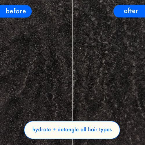 Load image 1 in gallery view. AMIKA Hydro Rush Intense Moisture Leave-In Conditioner Before After