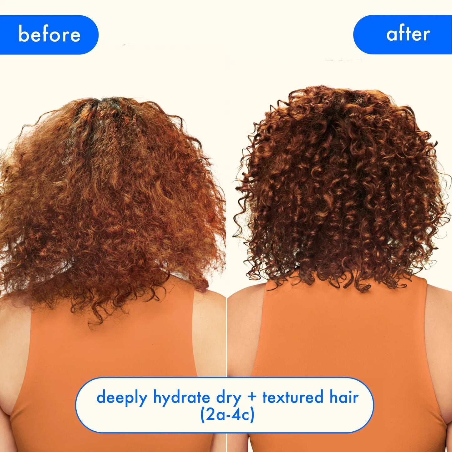 AMIKA Hydro Rush Intense Moisture hair Mask Before After