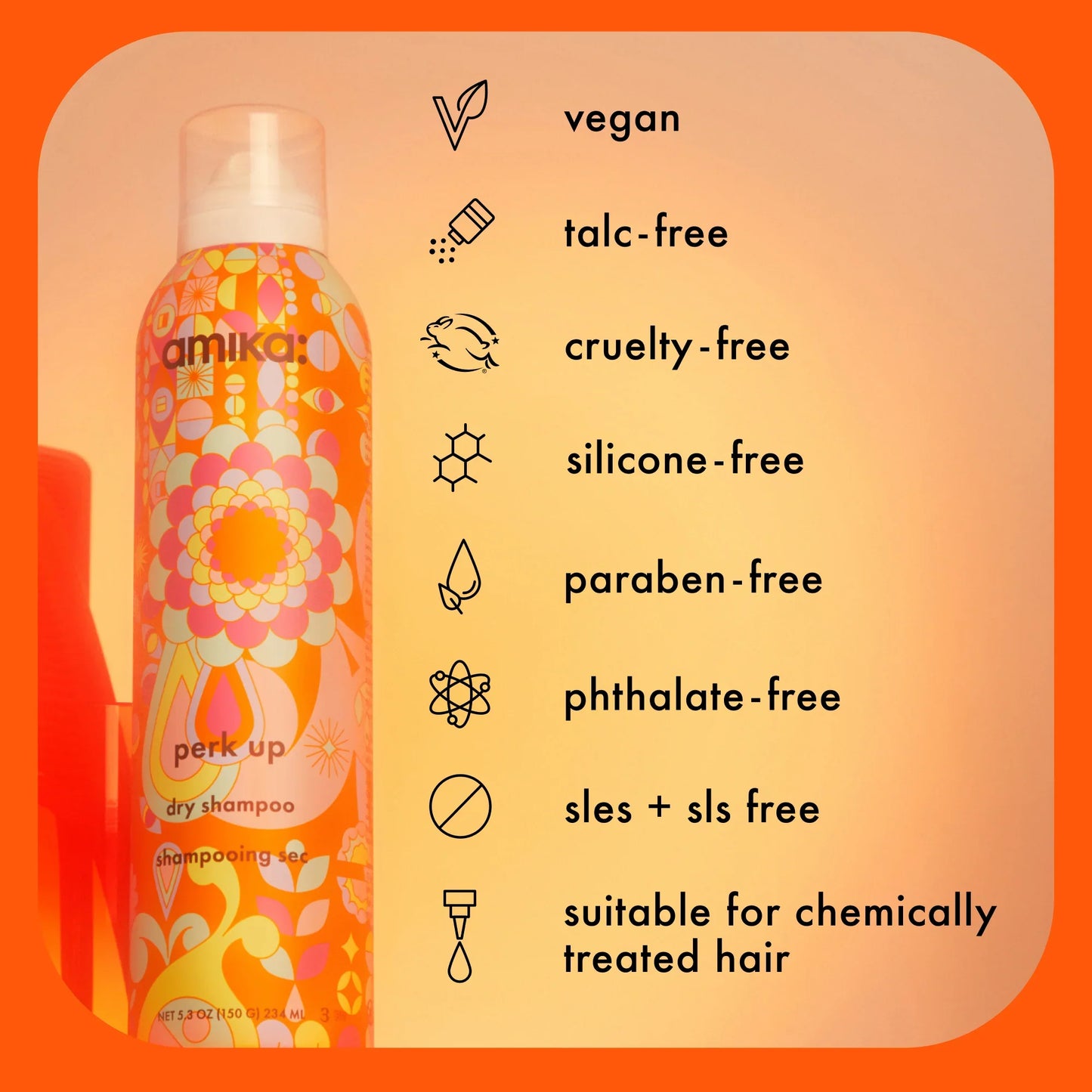 AMIKA Perk Up Dry Shampoo benefits