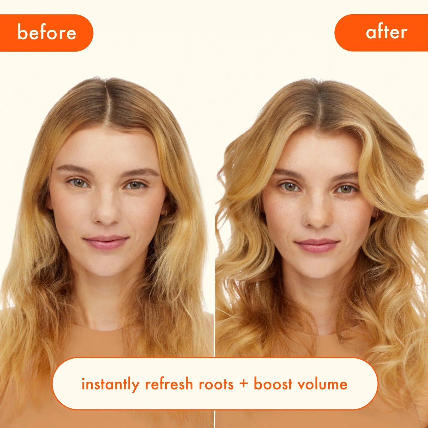 AMIKA Perk Up Dry Shampoo Before After