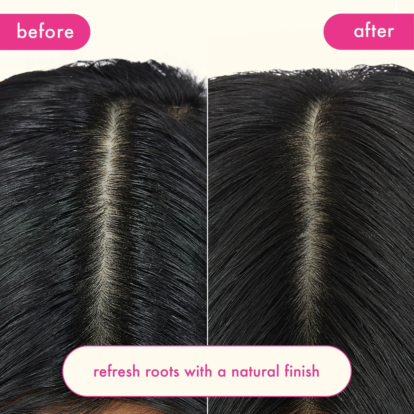 AMIKA Perk Up Plus Extended Dry Shampoo Before After